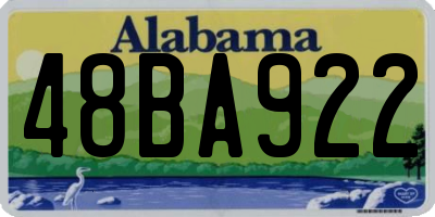 AL license plate 48BA922