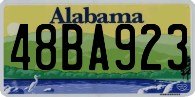AL license plate 48BA923