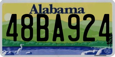 AL license plate 48BA924