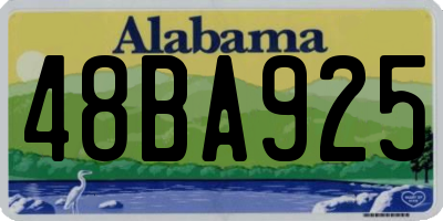 AL license plate 48BA925