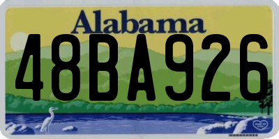 AL license plate 48BA926