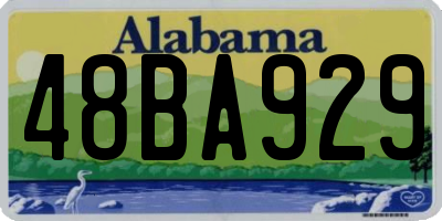 AL license plate 48BA929