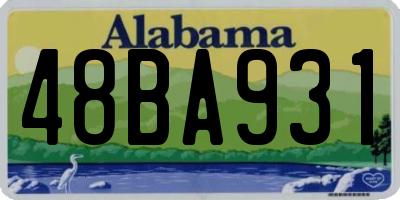 AL license plate 48BA931