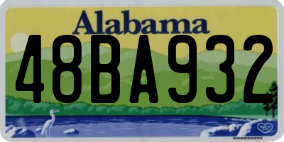 AL license plate 48BA932