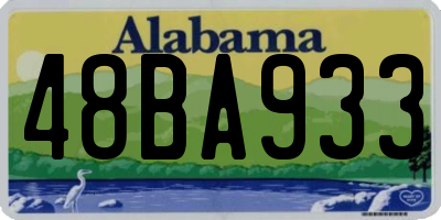 AL license plate 48BA933
