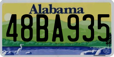 AL license plate 48BA935