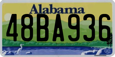 AL license plate 48BA936