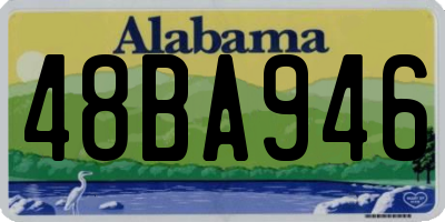 AL license plate 48BA946