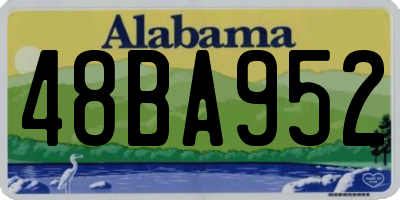 AL license plate 48BA952