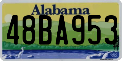 AL license plate 48BA953
