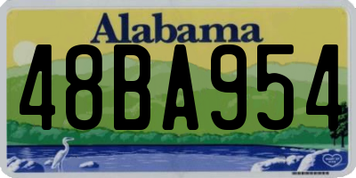AL license plate 48BA954