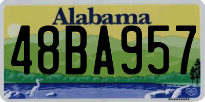 AL license plate 48BA957