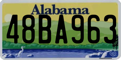 AL license plate 48BA963