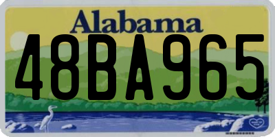 AL license plate 48BA965