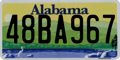 AL license plate 48BA967