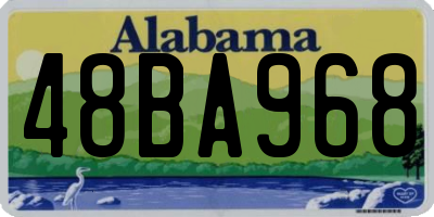 AL license plate 48BA968