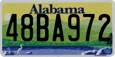 AL license plate 48BA972