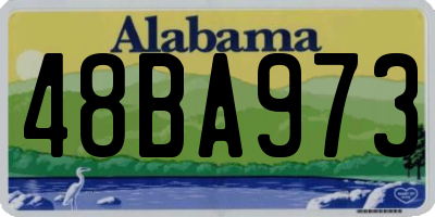 AL license plate 48BA973