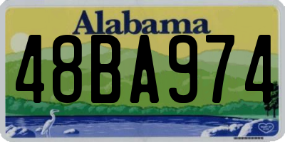AL license plate 48BA974