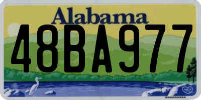 AL license plate 48BA977