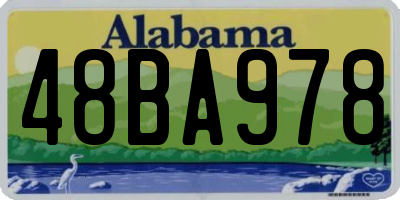 AL license plate 48BA978