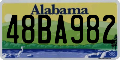 AL license plate 48BA982