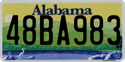 AL license plate 48BA983