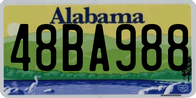 AL license plate 48BA988