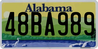 AL license plate 48BA989
