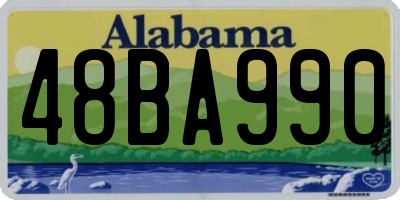 AL license plate 48BA990