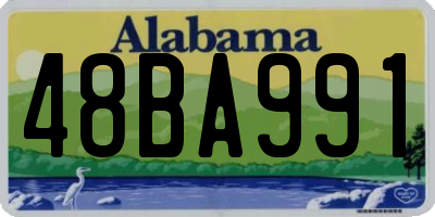 AL license plate 48BA991