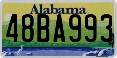 AL license plate 48BA993