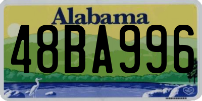 AL license plate 48BA996