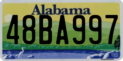 AL license plate 48BA997