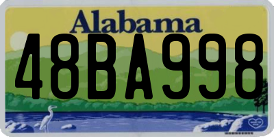 AL license plate 48BA998