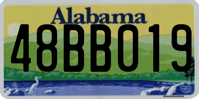 AL license plate 48BB019