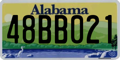 AL license plate 48BB021
