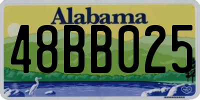 AL license plate 48BB025