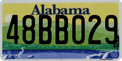 AL license plate 48BB029