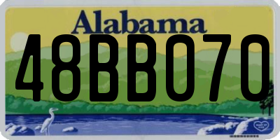 AL license plate 48BB070