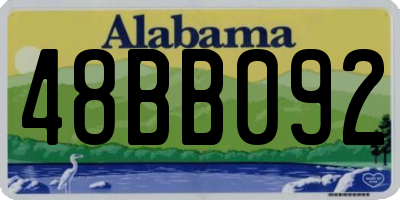 AL license plate 48BB092