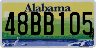 AL license plate 48BB105