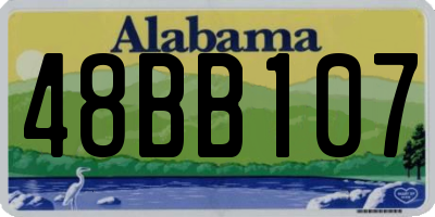 AL license plate 48BB107