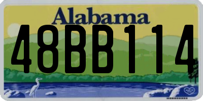 AL license plate 48BB114