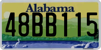 AL license plate 48BB115