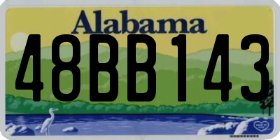 AL license plate 48BB143