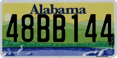 AL license plate 48BB144