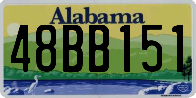 AL license plate 48BB151