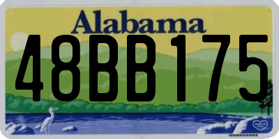 AL license plate 48BB175