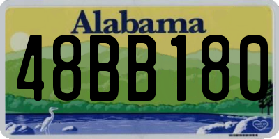 AL license plate 48BB180